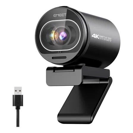 Emeet S600 4k Webcam Autofoco Com Microfone Camera Para Pc