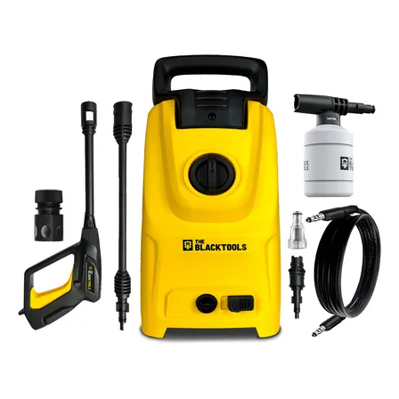 Lavadora De Alta Pressão Portátil Turbo 1400w 1500psi Cor Amarelo The Black Tools Amarelo E Preto 220v 60hz