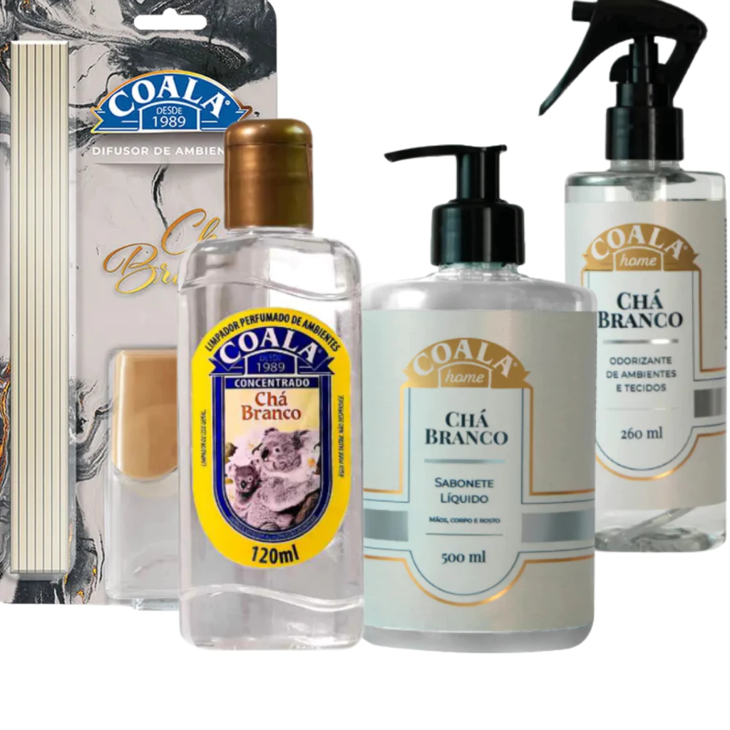 Kit Aromático Coala Home Chá Branco – Escolha Sua Variação Favorita!