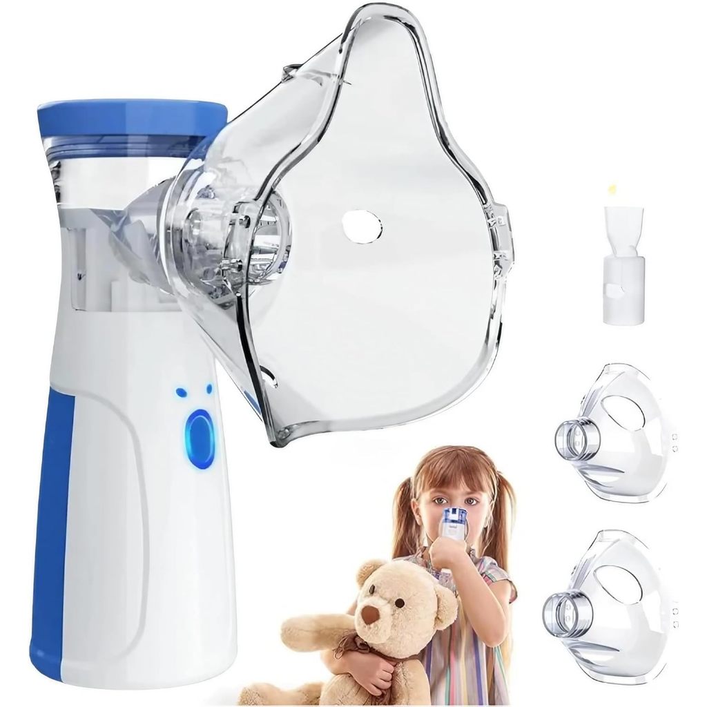 AIQUE Nebulizador Portátil Mini Inalador Silencioso Ultra-sônico Automático para Adultos e Crianças