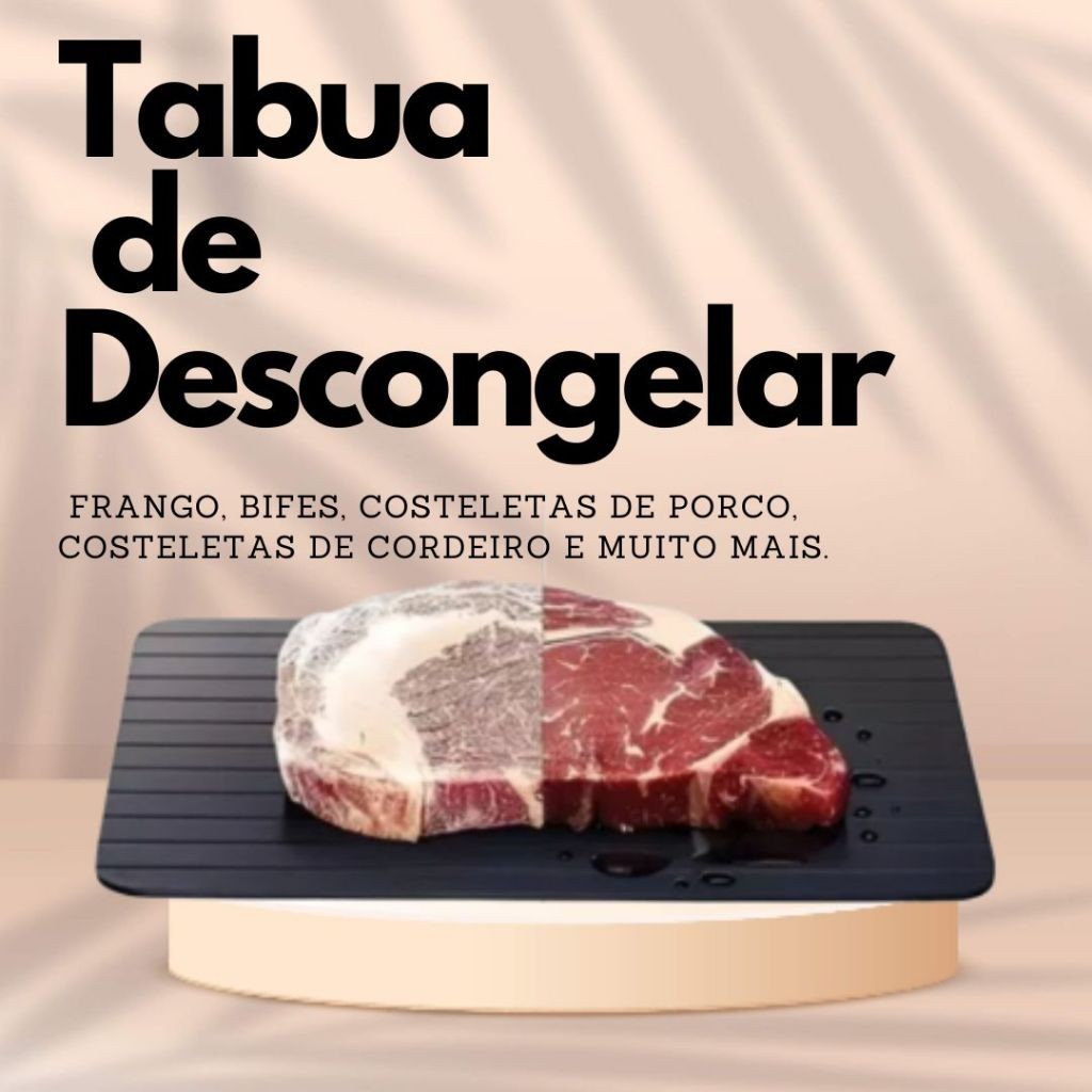 Tabua Magica Descongelar Rápido Alimentos Super Pratico e Resistente