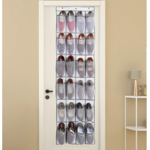 Multiplas Divisórias Organizador Vertical Sapateira de Porta Multiuso Sapato Chinelo Suspenso
