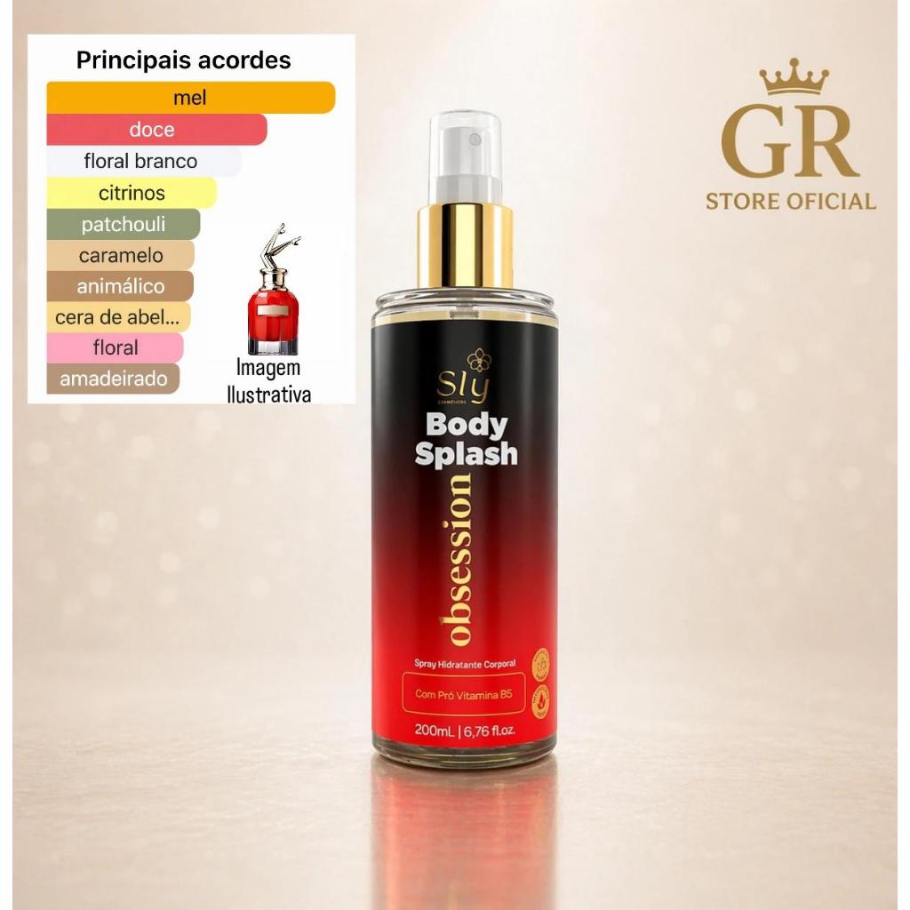 Body Splash Desodorante Colônia 200ml Inspiração VF Alta Fixação