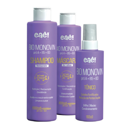 Kit Para Crescimento Capilar Anti Queda Fortalecedor Eaê Bio Monovin
