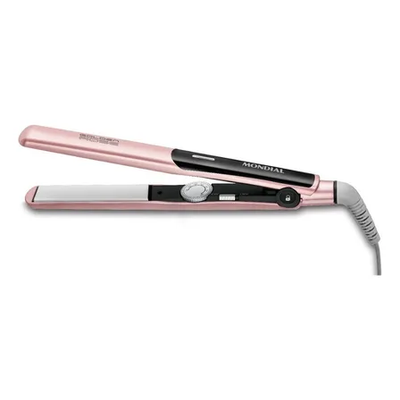 Prancha Alisadora Mondial Golden Rose/preto Bivolt P-20 Ouro Rosa/preto 127/220v