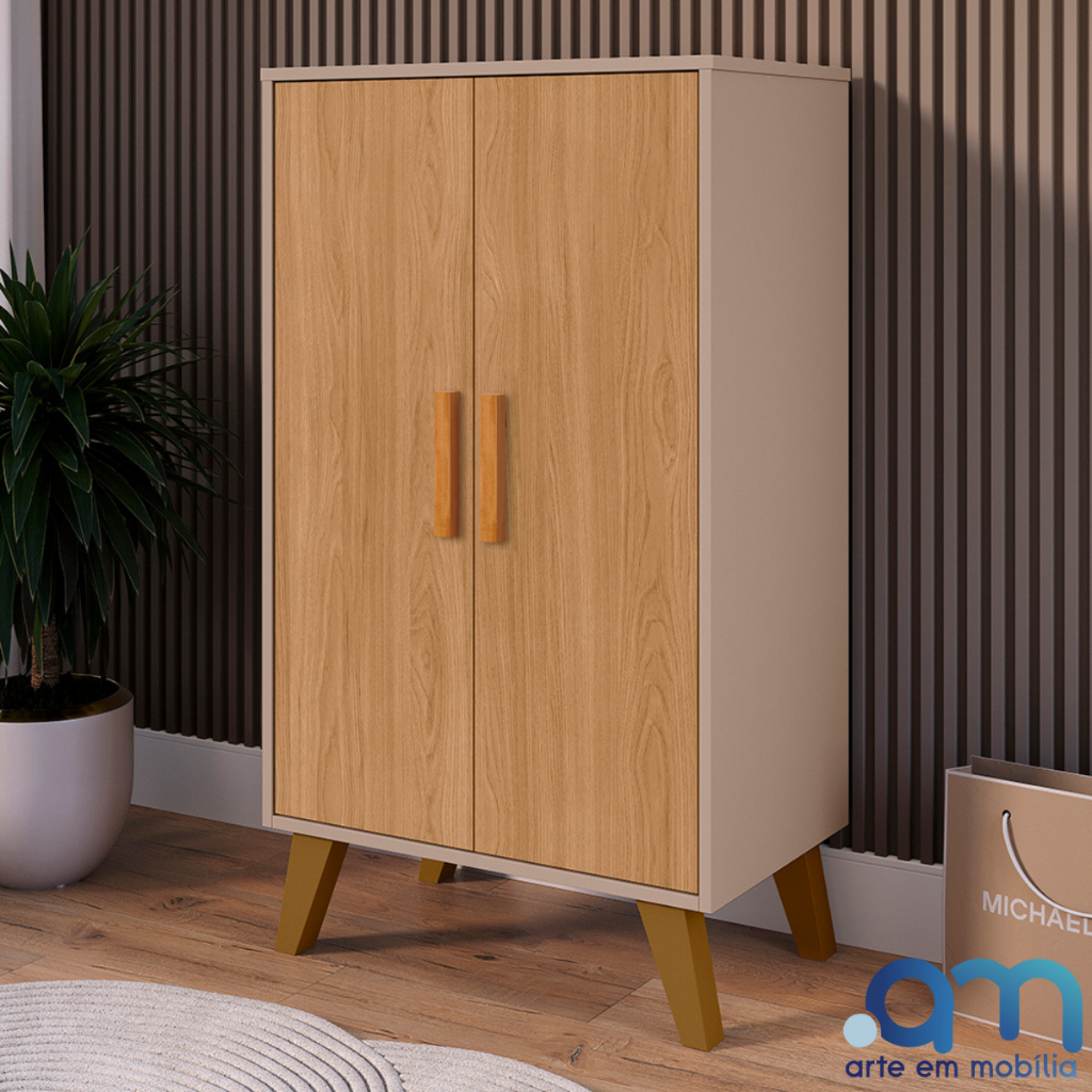 Sapateira Multiuso Closet Organizadora Calçados 2 Portas Pés PVC OU ROLLER Mobi