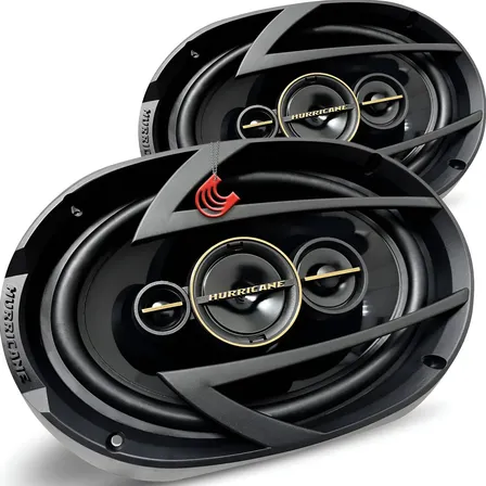 Par Alto Falante 6x9 Automotivo Som 260w Hurricane A69q Preto