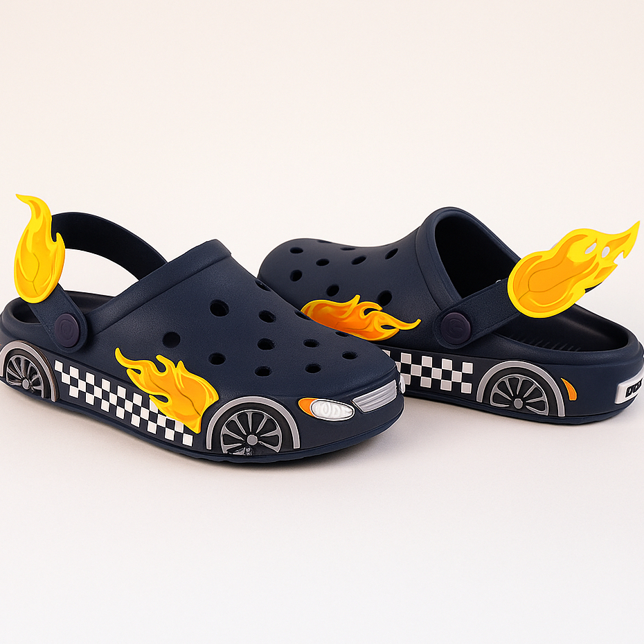 Sandália Babuche Premium Kids Menino Carro Veloz Aventura Leve Dia das Crianças Original Mar&Cor