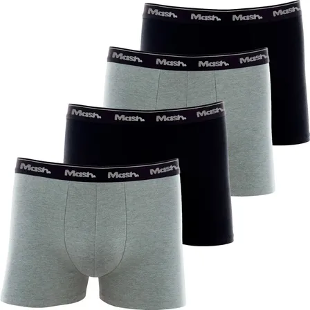 Kit 4 Cuecas Boxer Mash Algodão Box Cotton Atacado Original
