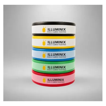Cabo Flexível 2,5 Mm² Illuminix Rolo Com 100 Metros 750v Preto