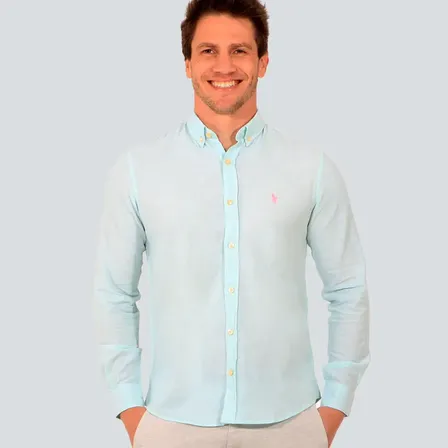 Camisa Social Linho Manga Longa Importada Original