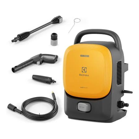 Lavadora De Alta Pressão Electrolux 1650psi 1400w De Potência Com Engate Rápido Easywash Lava Jato Lava Car Qws1650 Amarelo 127v 60 Hz