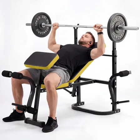 Banco De Supino De Musculação Academia Em Casa Ginástica Preto