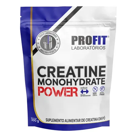 Creatina Monohidratada Power 300g Refil Profit Sabor Natural