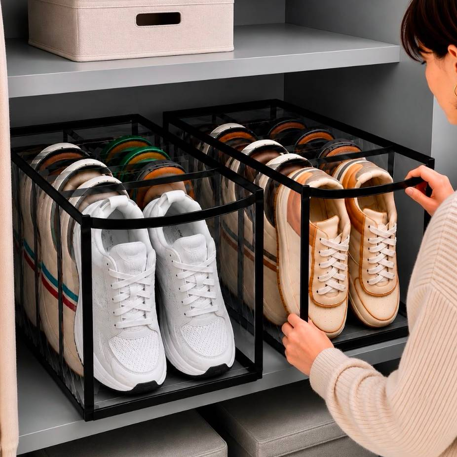 Kit Com 2 Sapateiras 5 Nichos Para Organização Sapato
