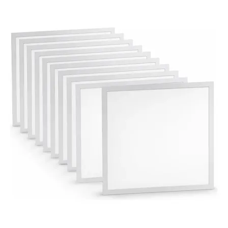 Kit 10 Painel Plafon Led 36w Quadrado Embutir 40x40 127/220v Branco/4000k