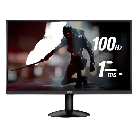 Monitor Gamer 24'' Aoc 24b30hm2 Fuul Hd 100hz Preto Único 127/220v