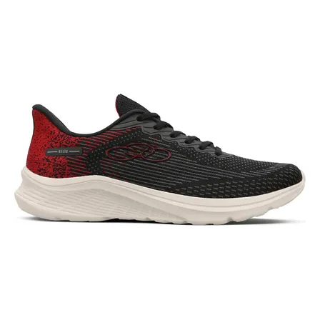 Tênis  Masculino Delta 122 Olympikus Preto/vermelho Lisa 41 Br