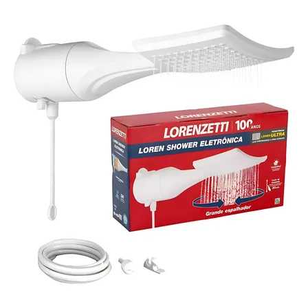 Chuveiro Ducha Lorenzetti Loren Shower Ultra Branco 7500W 220V