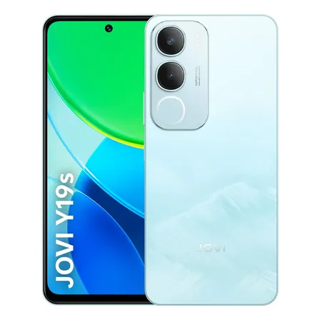 Smartphone JOVI Y19s 256gb, 4+4gb Ram Turbo, Câmera 50mp, Bateria 5500mah, Carregamento 15w, Tela 90hz - Azul Glacial