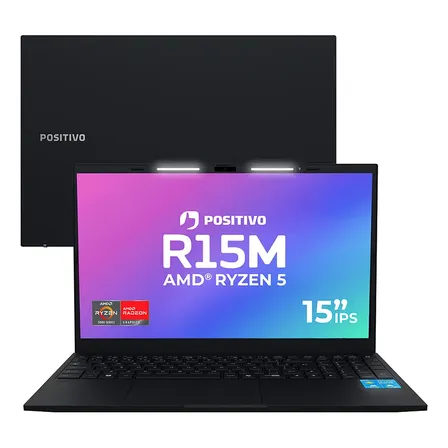 Notebook Positivo Vision R15M Com AMD Ryzen 5, 8GB de RAM e SSD de 256GB
