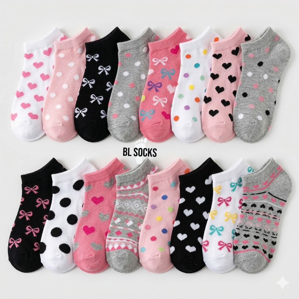 Kit 24 Pares Meias Soquete Feminina Adulto