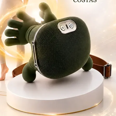 Massageador Pescoço Ombro Maozinha 3d Aquecimento Elétrico 127/220v Verde
