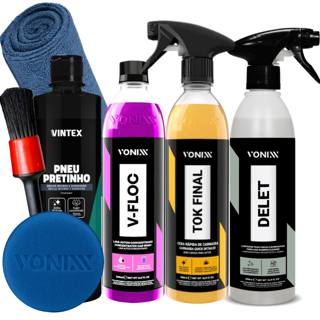 KIT SHAMPOO V-FLOC CERA TOK FINAL VEXUS VONIXX PRETINHO VINTEX