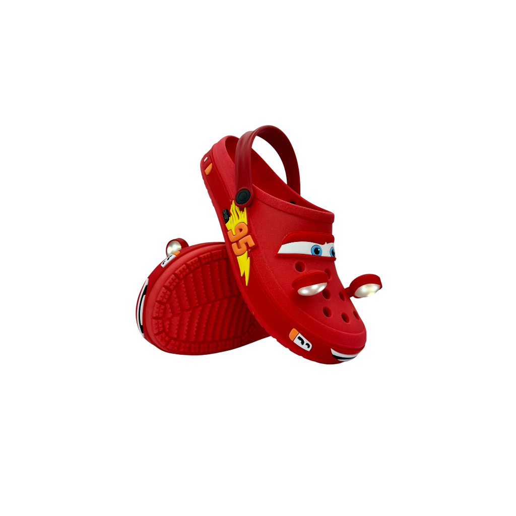 Babuches Personalizados com Pins de led - Babuche + Farol Led - Antiderrapante e Confortavel