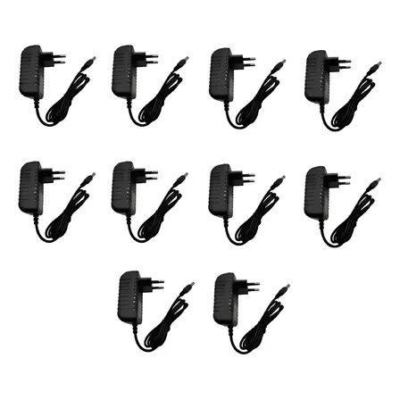 Kit 10 Fonte De Alimentação 12v 3a Bivolt Ac/dc P4 Cftv