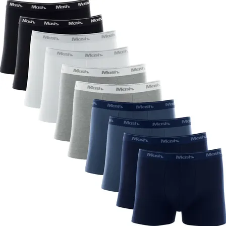 Kit 10 Cuecas Boxer Algodão Mash Box Masculina Adulto